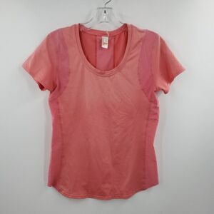 LUCY peach short sleeve athletic tee